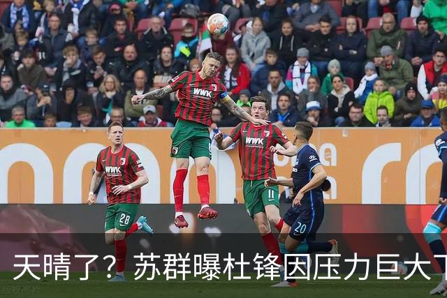 天晴了？苏群曝杜锋因压力巨大下课，5人或在广东队重新焕发生机